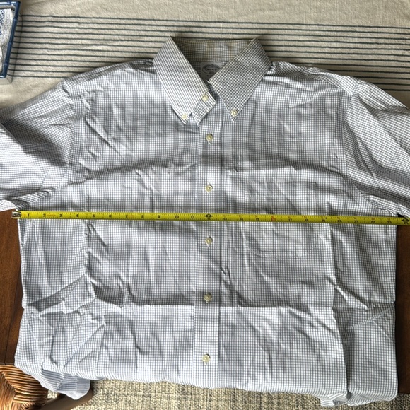16.5 34/35 Brooks Brothers Regent Fit Checkered Dress Shirt - Picture 4 of 4